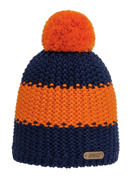 Areco Mütze Blockstreifen Mütze orange von Areco
