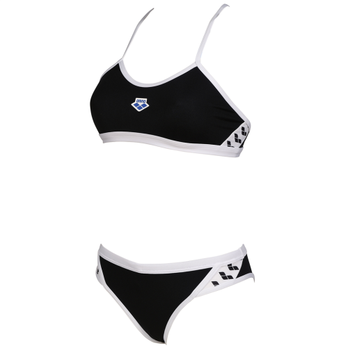 Arena Damen Arena Icons Bikini Cross Back Solid - schwarz (Grösse: D 32) von Arena