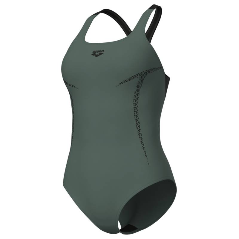 Arena W Arena Pro_File Swim Pro Back Graphic Badeanzug Damen Grün, Grösse: D 36 von Arena