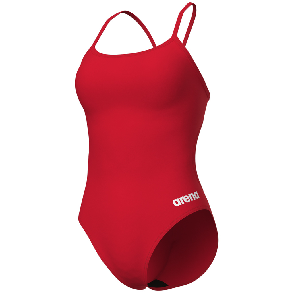 Arena Damen Badeanzüge Arena Damen Badeanzüge W Swimsuit Lace Back Solid, Rot, ideal für Wassersport, Rot von Arena