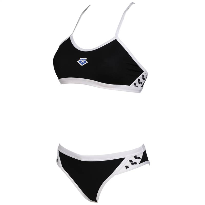 Arena Arena Icons Bikini Cross Back Solid Bikini Damen Schwarz, Grösse: D 32 von Arena