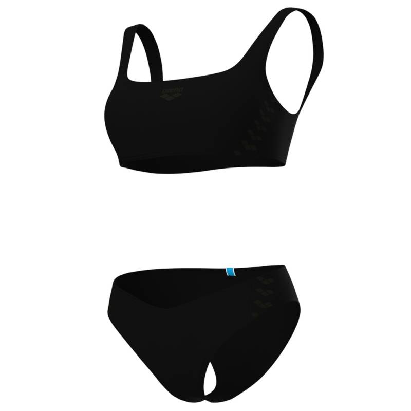 Arena W Arena Team Stripe Bikini Bralette Bikini Set Damen Schwarz, Grösse: XS von Arena