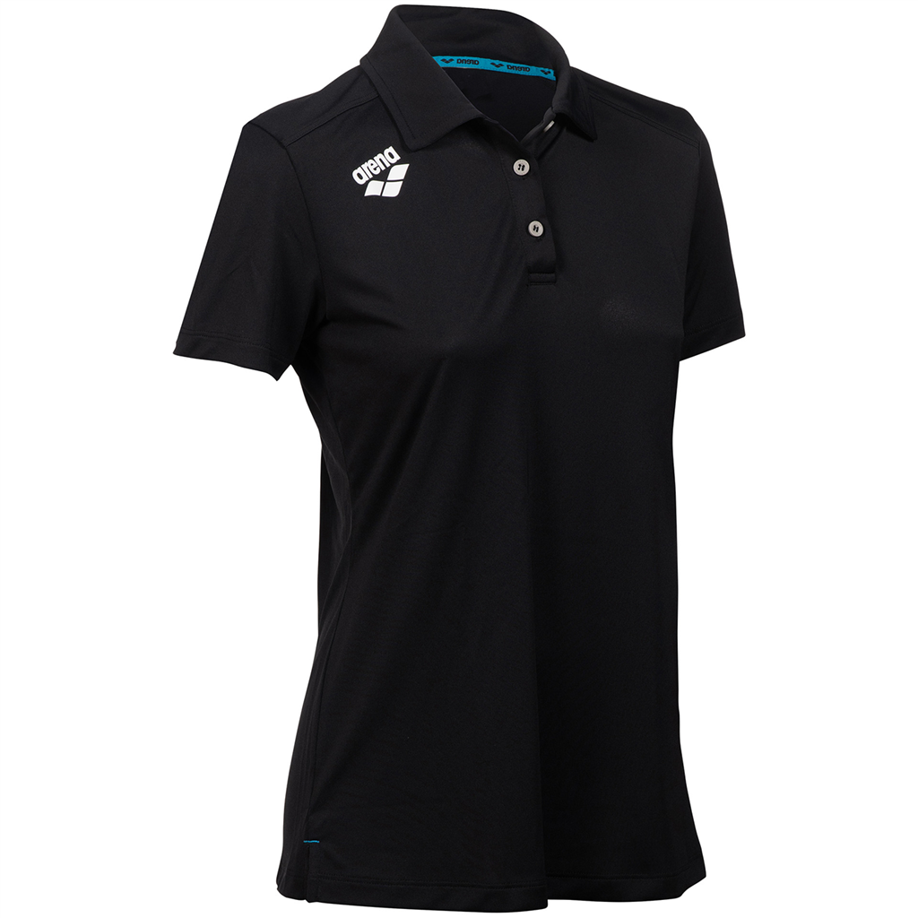 Arena Team Poloshirt Solid Damen Schwarz, Grösse: XS von Arena