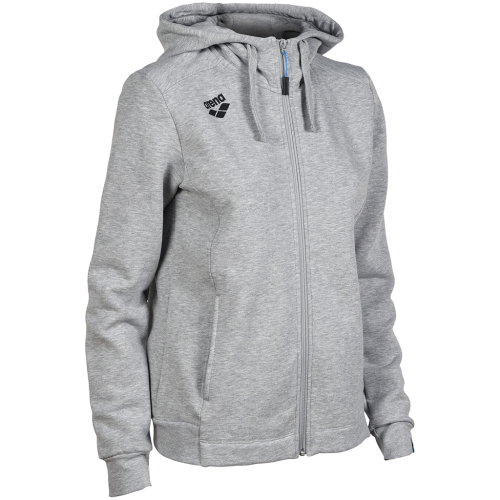 Arena Damen Team Hooded Jacket Panel - grau (Grösse: S) von Arena