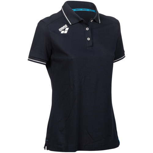 Arena Damen Team Poloshirt Solid Cotton - blau (Grösse: S) von Arena