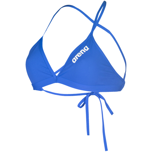 Arena Damen Team Swim Top Tie Back Solid - blau (Grösse: D 40) von Arena