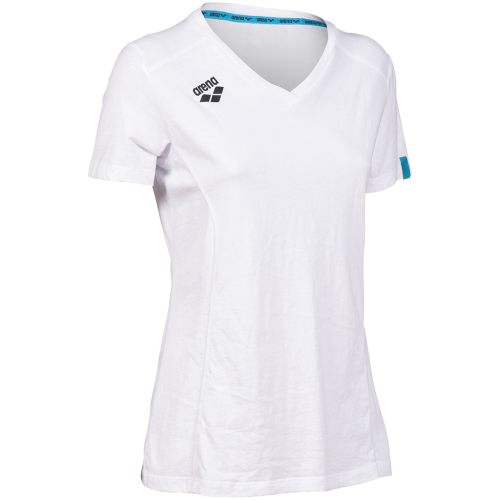 Arena Damen Team T-Shirt Panel - weiss (Grösse: M) von Arena