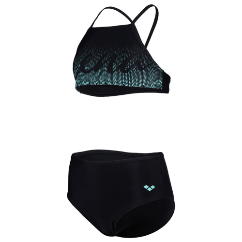 Arena G Arena Graphic Swimsuit Bikini Crop Top - schwarz (Grösse: 116) von Arena