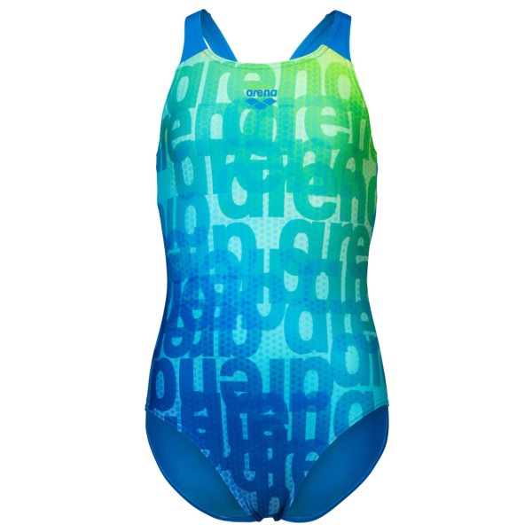 Arena - Girl's Multi Colours Swimsuit V Back - Badeanzug Gr 152 blau von Arena