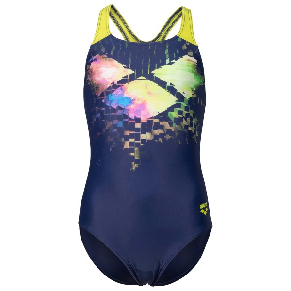 Arena - Girl's Multi Pixels Swimsuit Swim Pro Back - Badeanzug Gr 128 blau von Arena