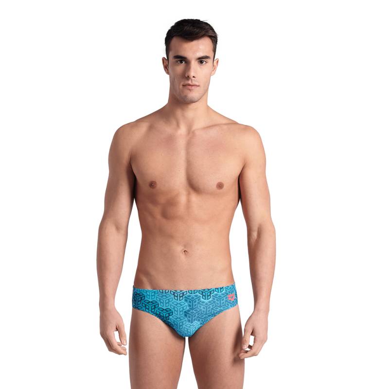 Arena M Arena Camo Kikko Swim Briefs Swim Slip Herren Blau, Grösse: D 4 von Arena