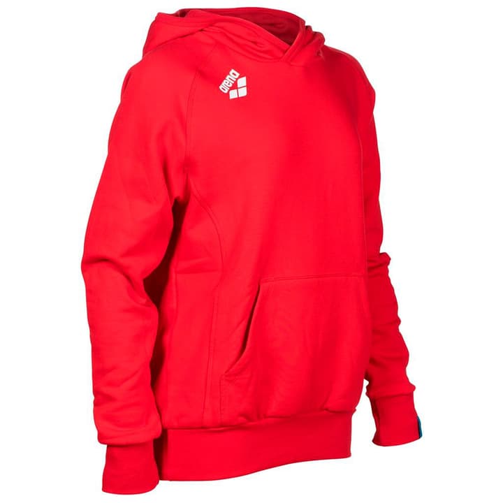Arena Jr Team Hooded Sweat Panel Pullover rot von Arena