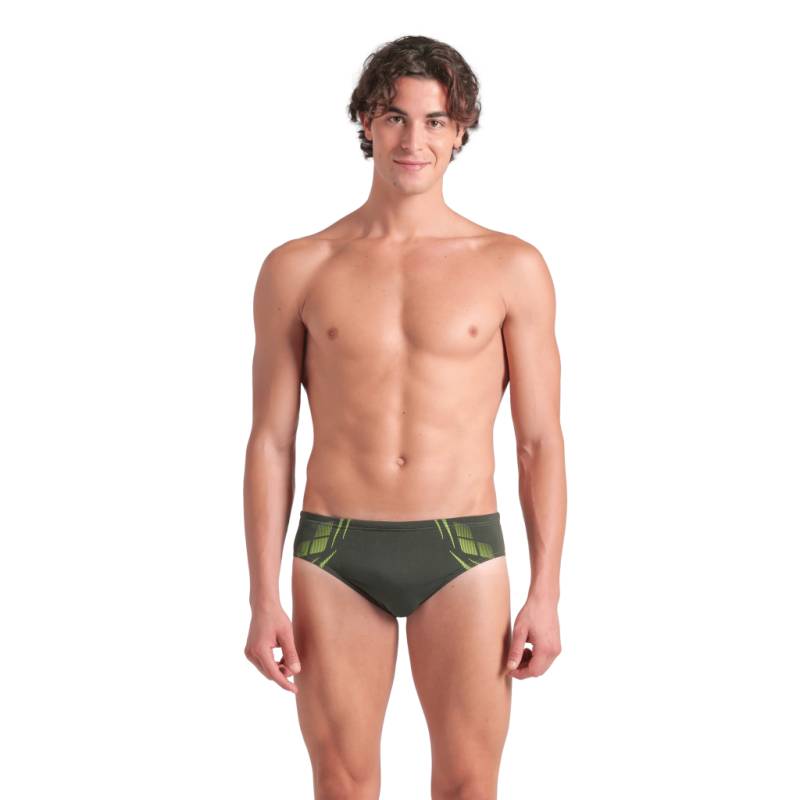 Arena M Arena Poseidonia Swim Briefs Swim Slip Herren Grün, Grösse: D 4 von Arena