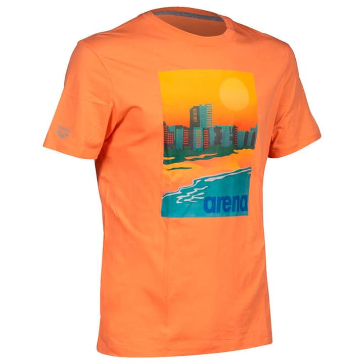 Arena M T-Shirt Solid Cotton T-Shirt orange von Arena