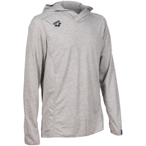 Arena Team Hooded Long Sleeve T-Shirt Panel - grau (Grösse: L) von Arena