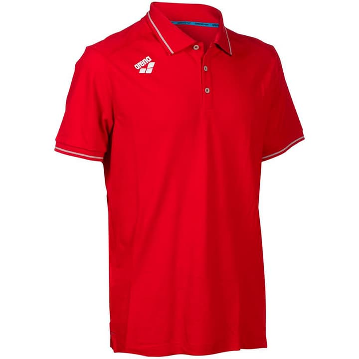 Arena Team Poloshirt Solid Cotton T-Shirt rot von Arena