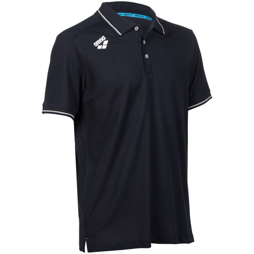 Arena Team Poloshirt Solid Cotton - blau (Grösse: L) von Arena