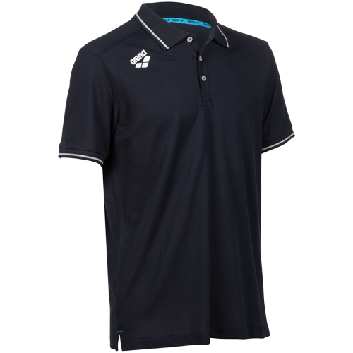 Arena Team Poloshirt Solid Cotton - blau (Grösse: XL) von Arena