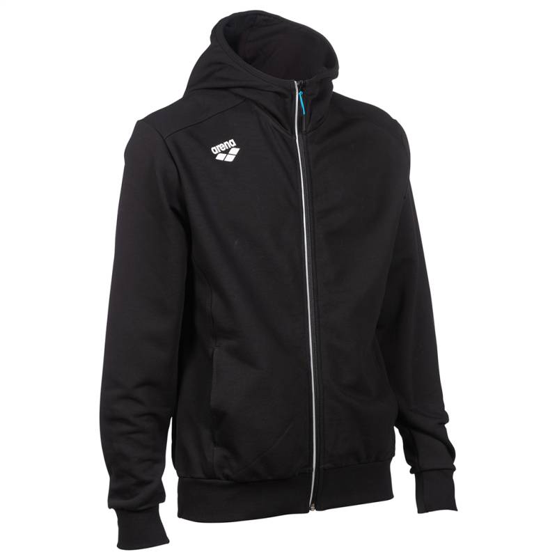 Arena Team Hooded Jacket Panel unisex Schwarz, Grösse: XS von Arena