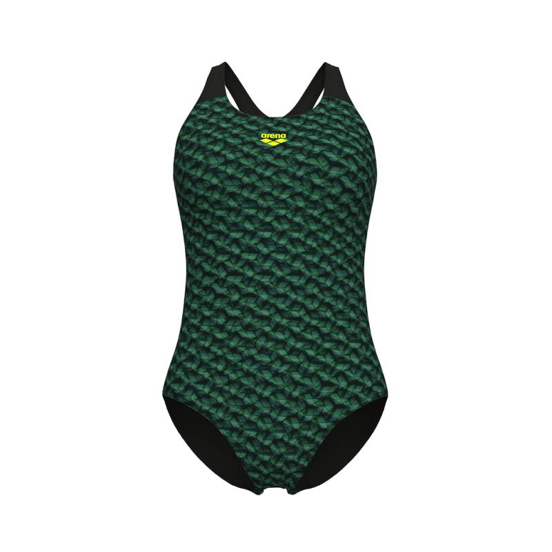 Arena W Arena Monogram Swimsuit Control Pro Low B Badeanzug Damen Grün, Grösse: D 34 von Arena