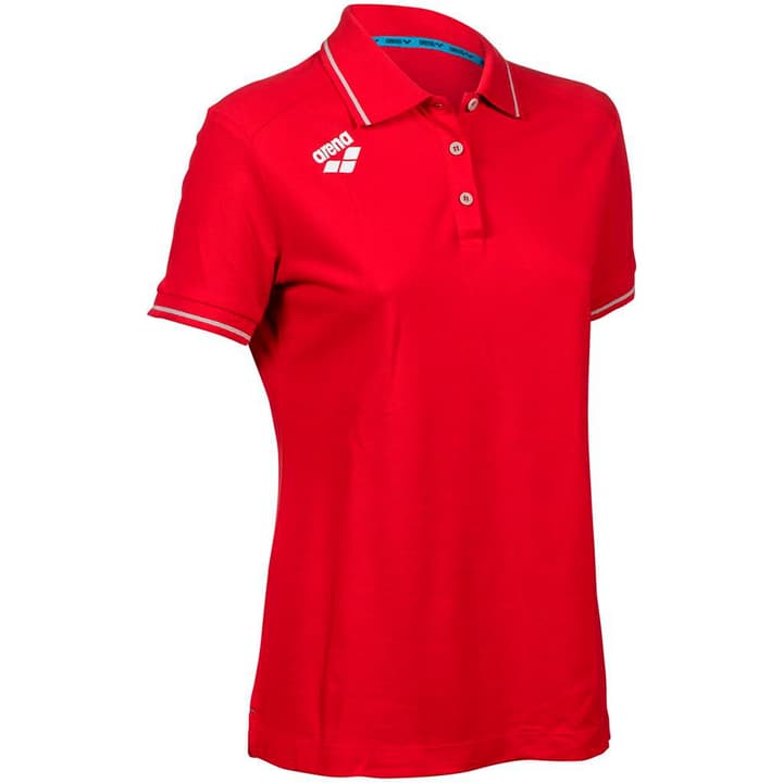 Arena W Team Poloshirt Solid Cotton T-Shirt rot von Arena