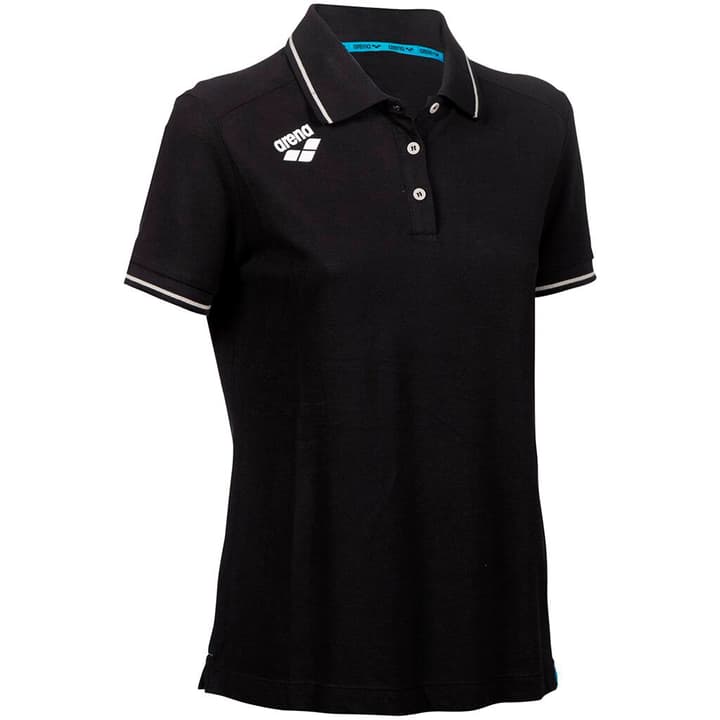 Arena W Team Poloshirt Solid Cotton T-Shirt schwarz von Arena