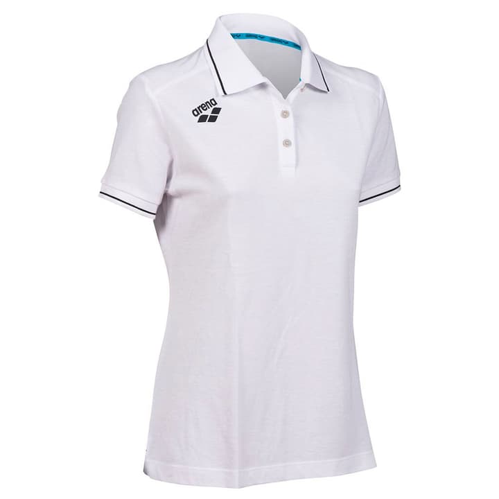 Arena W Team Poloshirt Solid Cotton T-Shirt weiss von Arena