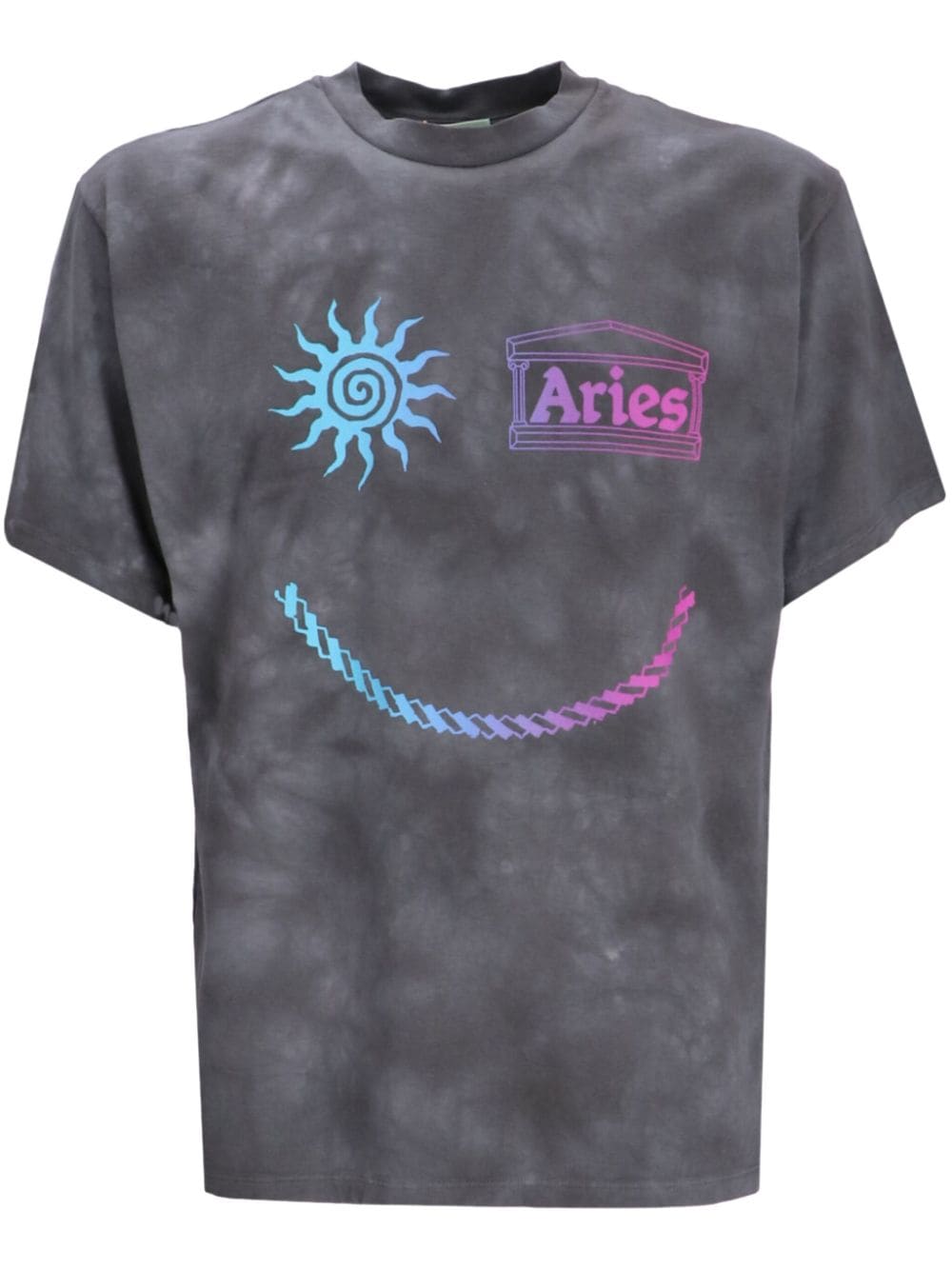 Aries Grunge Happy Dude T-shirt - Grey von Aries