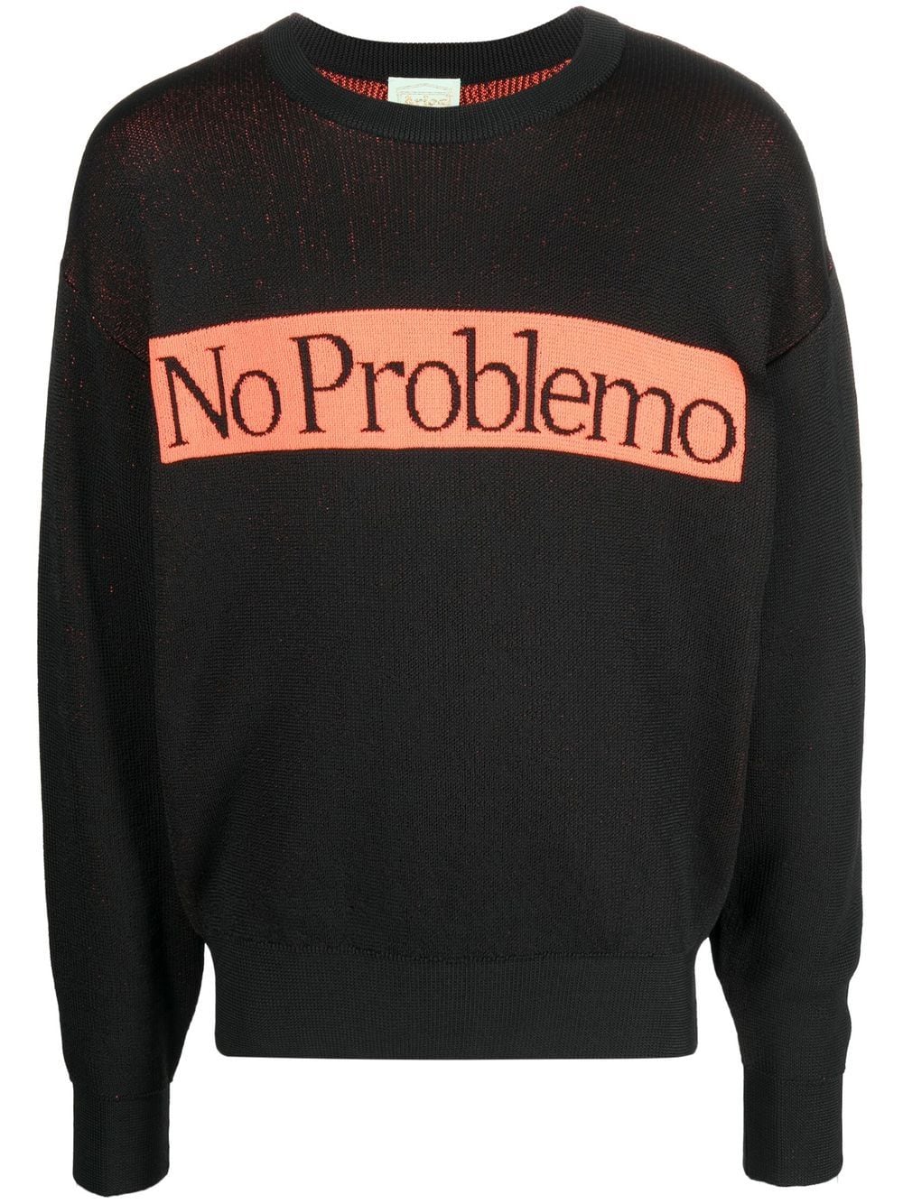 Aries No Problemo intarsia-knit jumper - Black von Aries