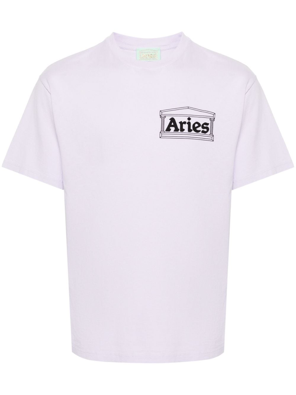 Aries Temple logo-print T-shirt - Purple von Aries