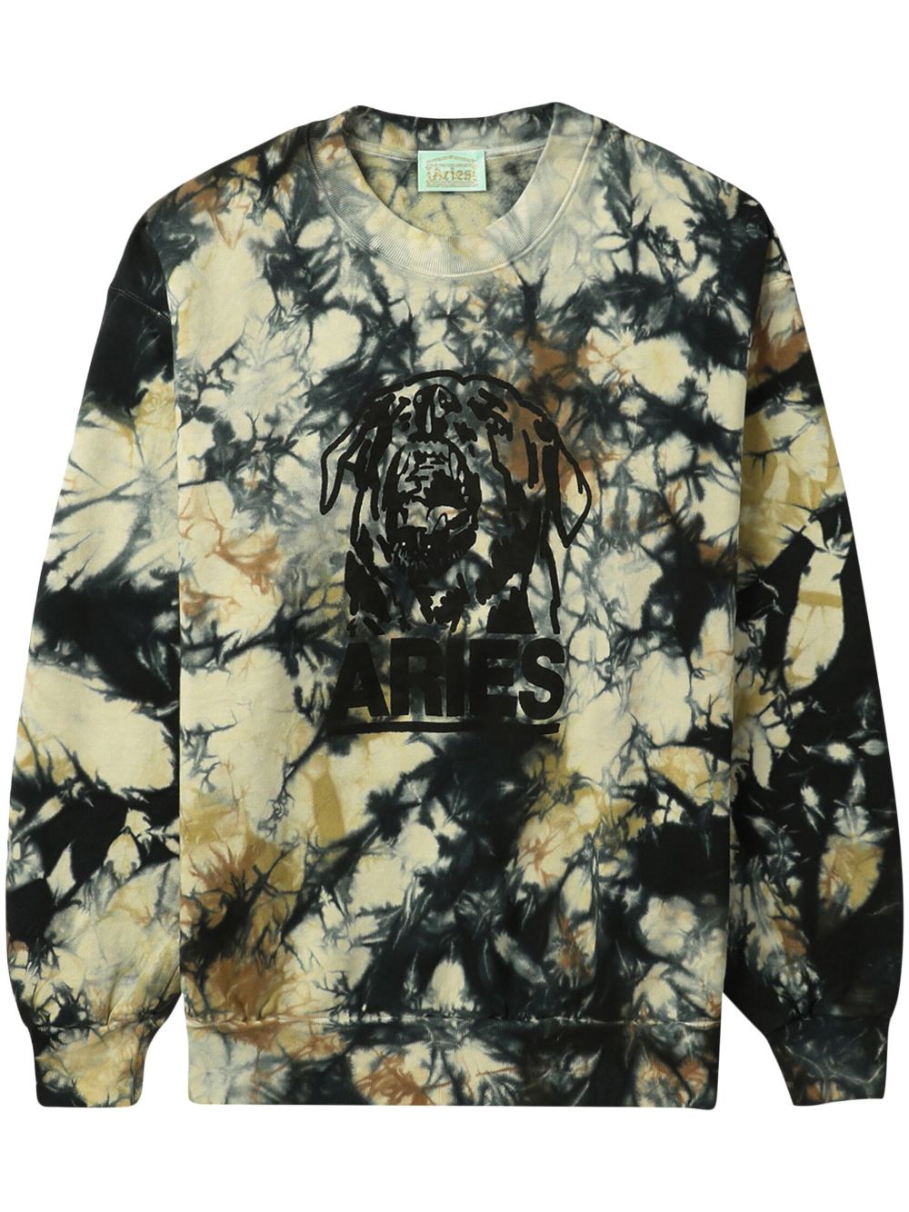 Aries abstract-print cotton sweatshirt - Black von Aries