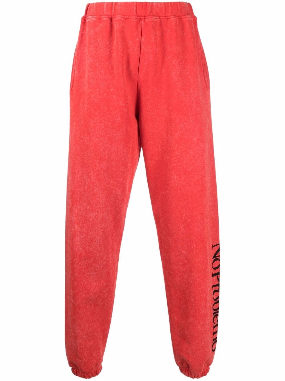 Aries logo-print jersey track pants - Red von Aries