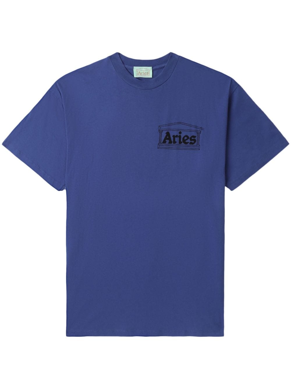 Aries logo-print short-sleeved T-shirt - Blue von Aries