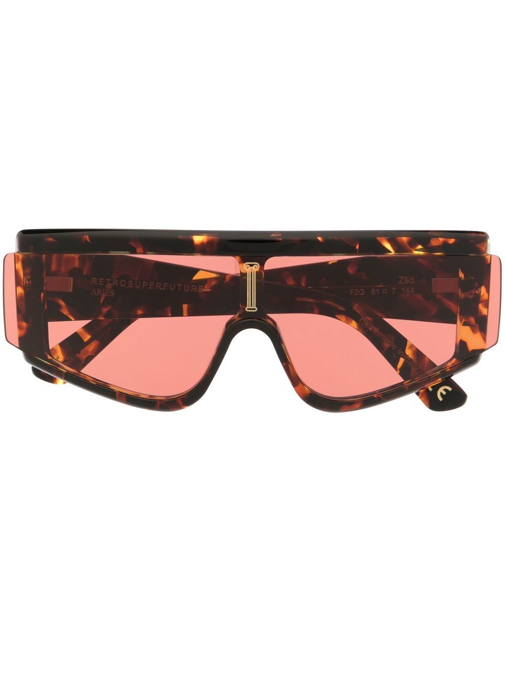 Aries oversized-frame design sunglasses - Brown von Aries