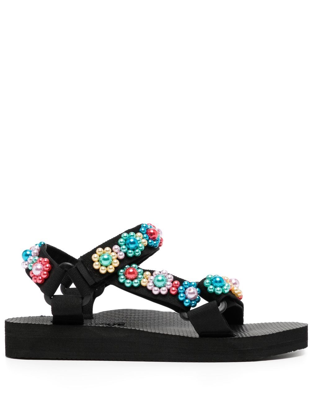 Arizona Love Trekky pearl-embellished sandals - Black von Arizona Love