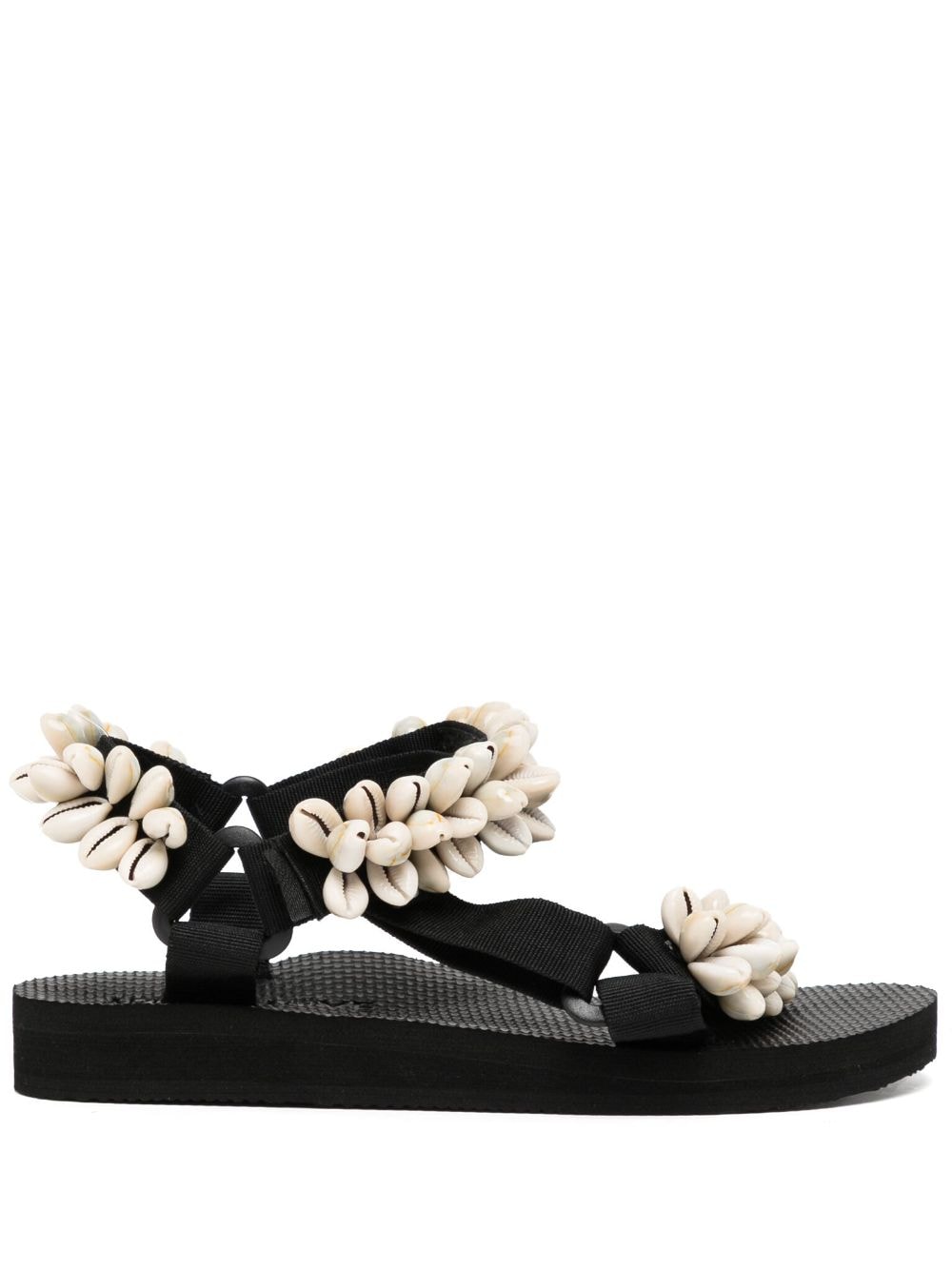 Arizona Love Trekky shell-embellished sandals - Black von Arizona Love