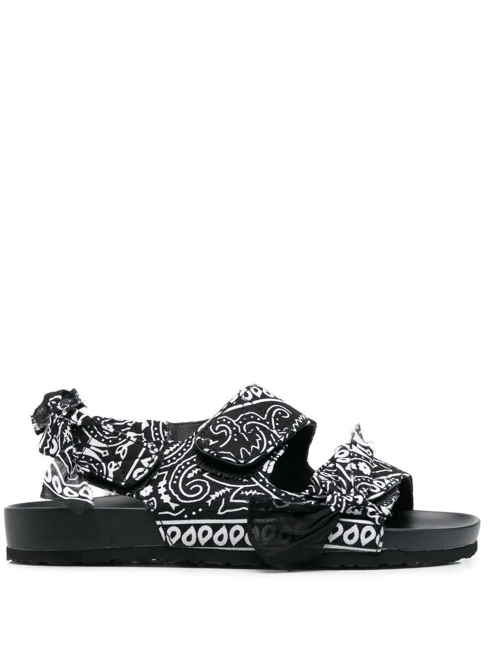 Arizona Love bandana-detail open-toe sandals - Black von Arizona Love