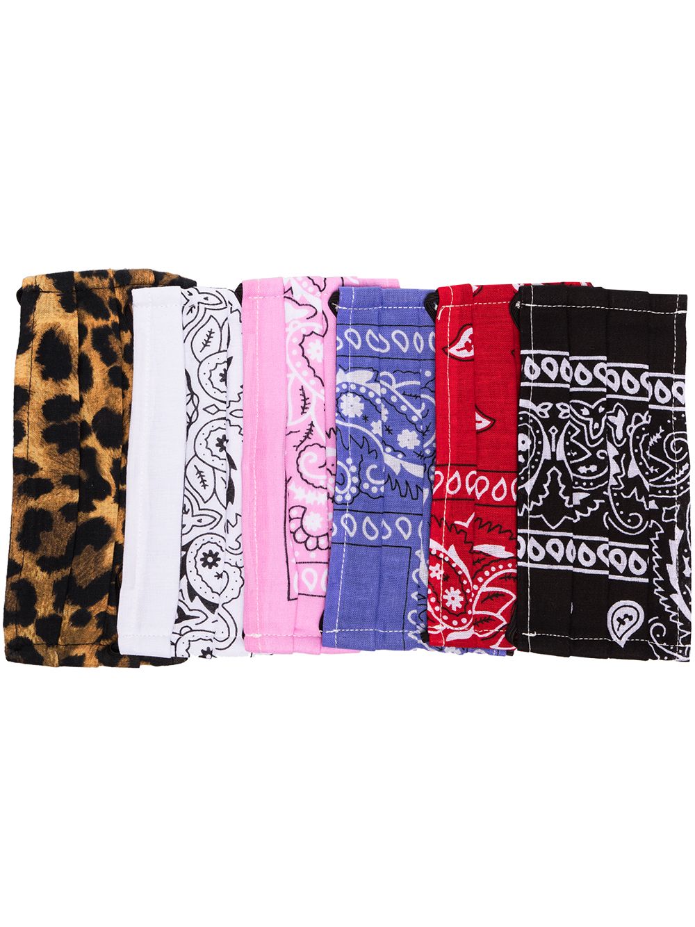 Arizona Love bandana-print face masks (pack of 6) - Red von Arizona Love