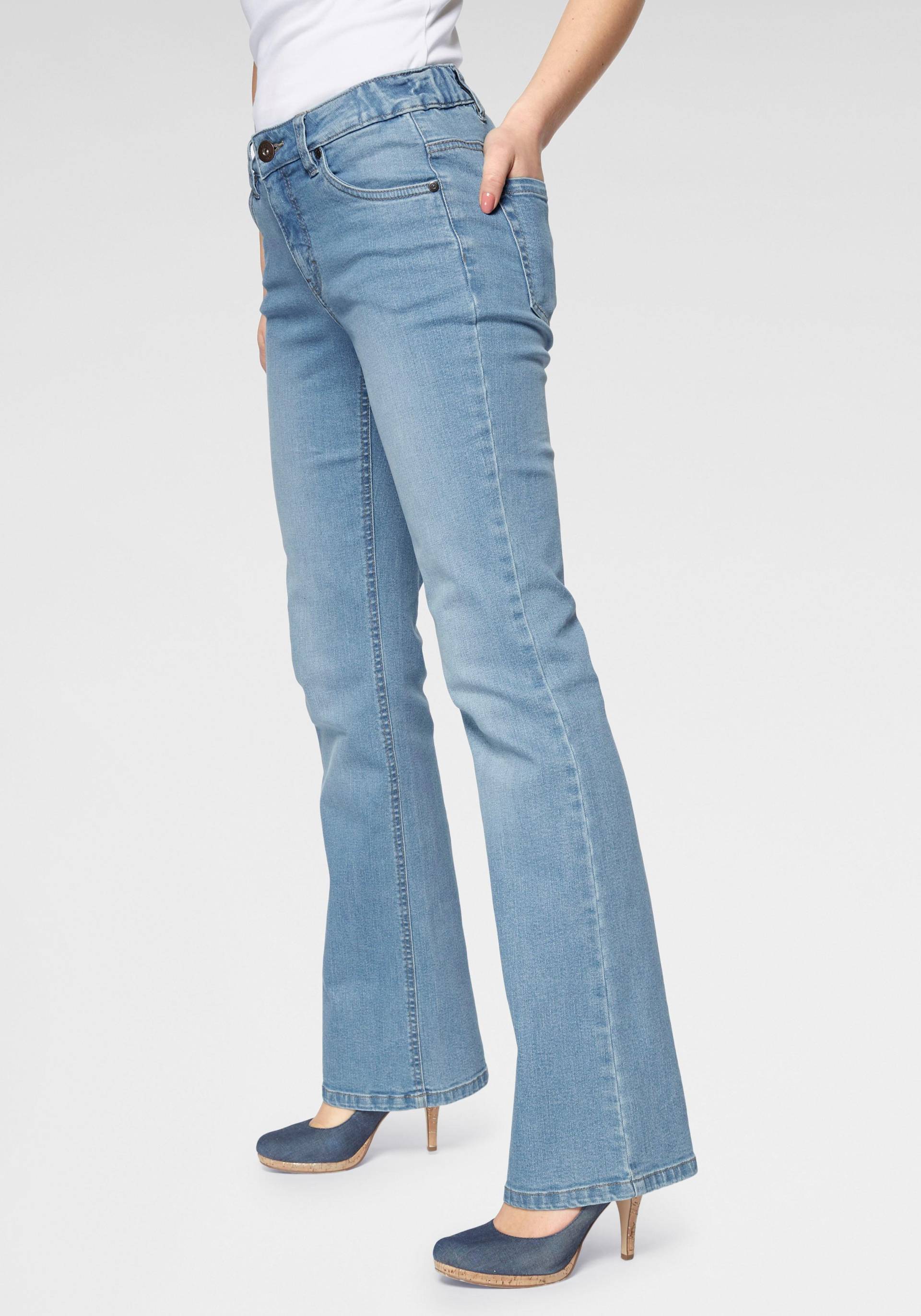Arizona Bootcut-Jeans »Bund mit seitlichem Gummizugeinsatz« von Arizona