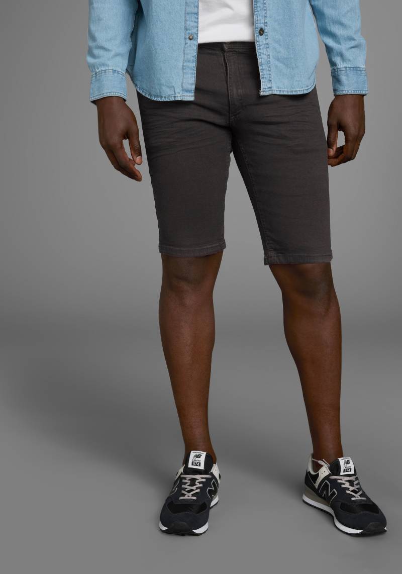 Arizona Jeansshorts, gerader Schnitt, knieumspielende Länge, niedrige Leibhöhe von Arizona