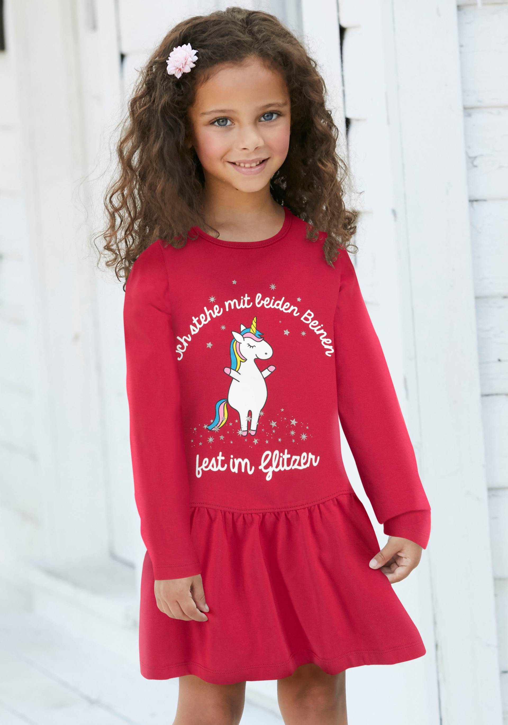 KIDSWORLD Jerseykleid »Einhorn« von KIDSWORLD