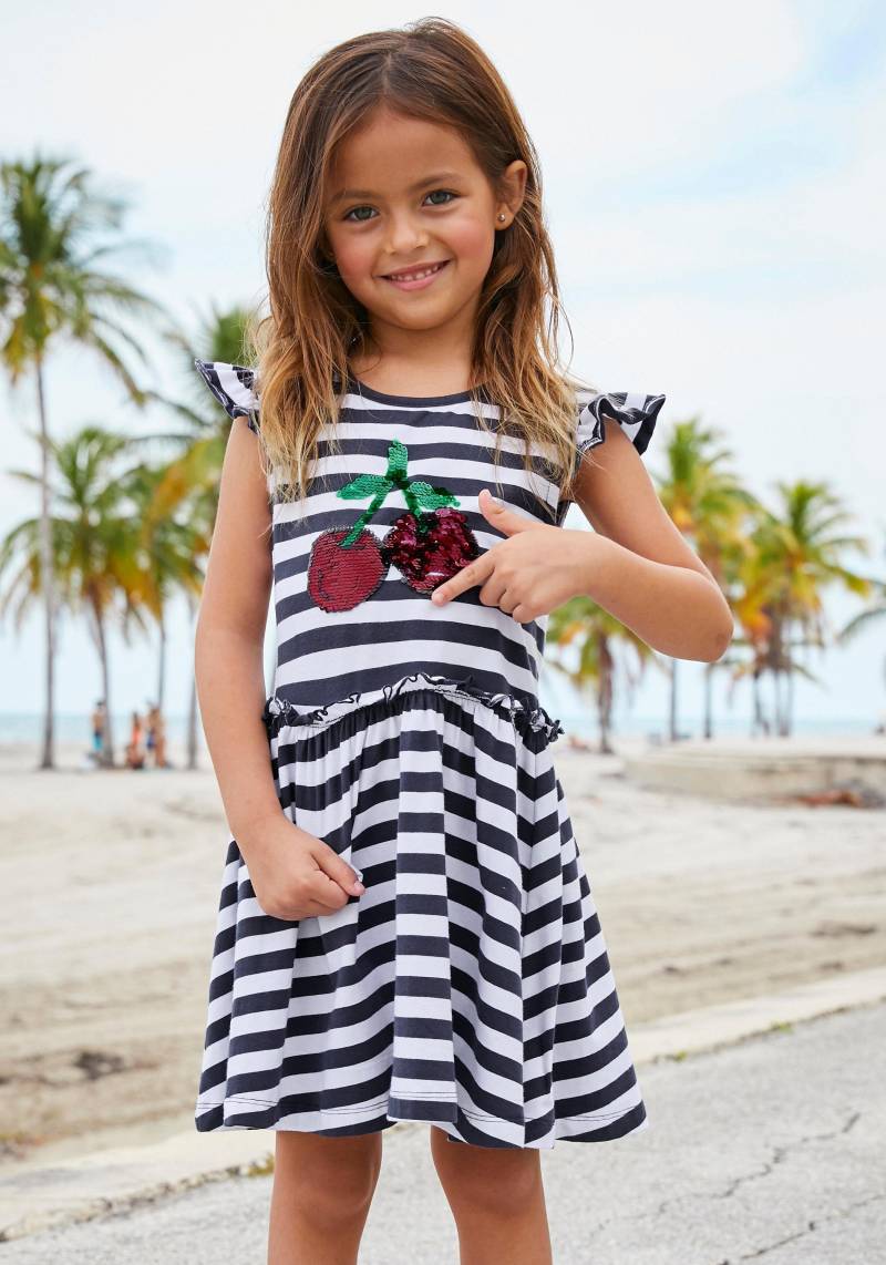 KIDSWORLD Jerseykleid »für kleine Mädchen«, mit Wendepailletten von KIDSWORLD