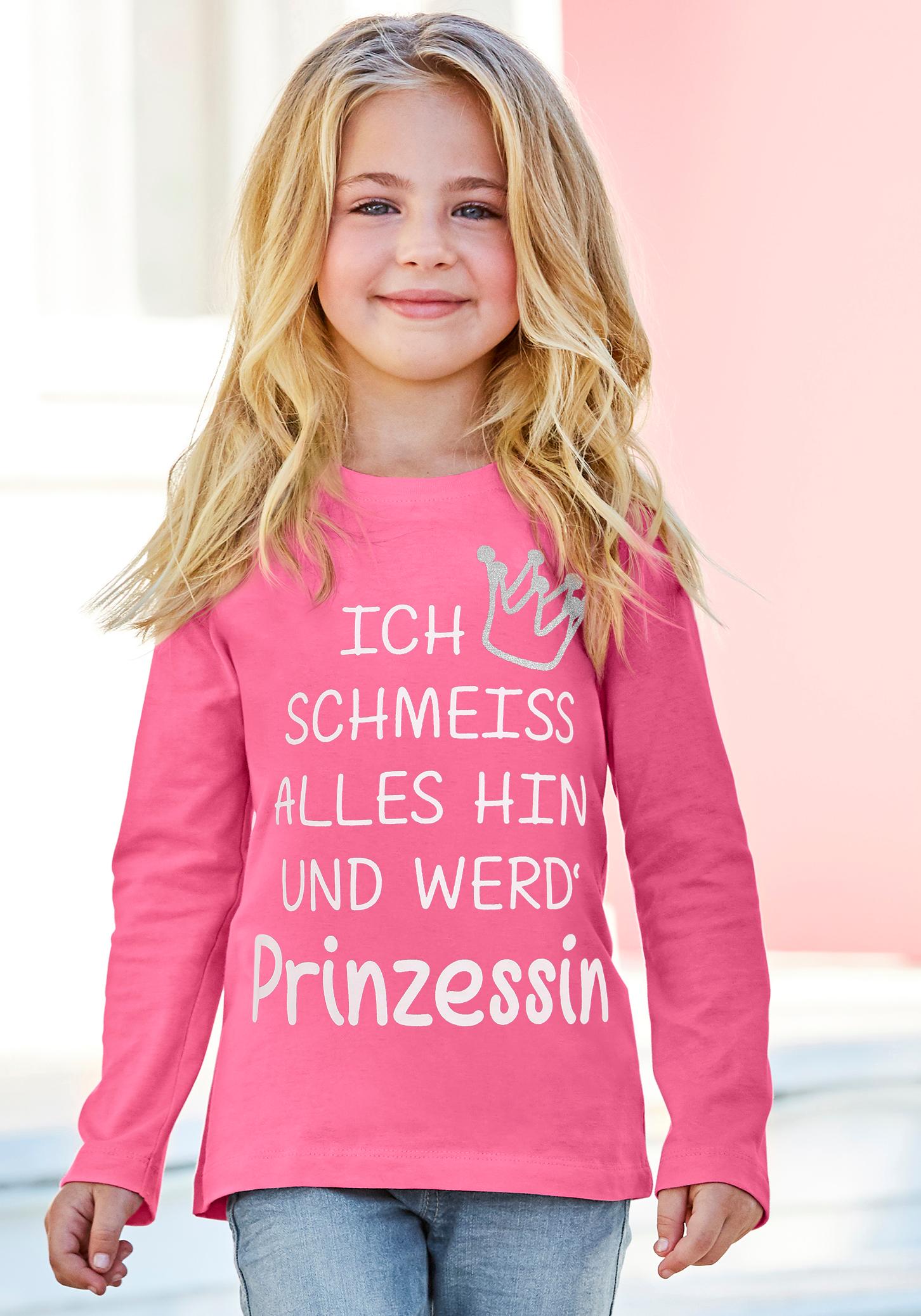 KIDSWORLD Langarmshirt »Ich schmeiss alles hin und werd´ Prinzessin« von KIDSWORLD