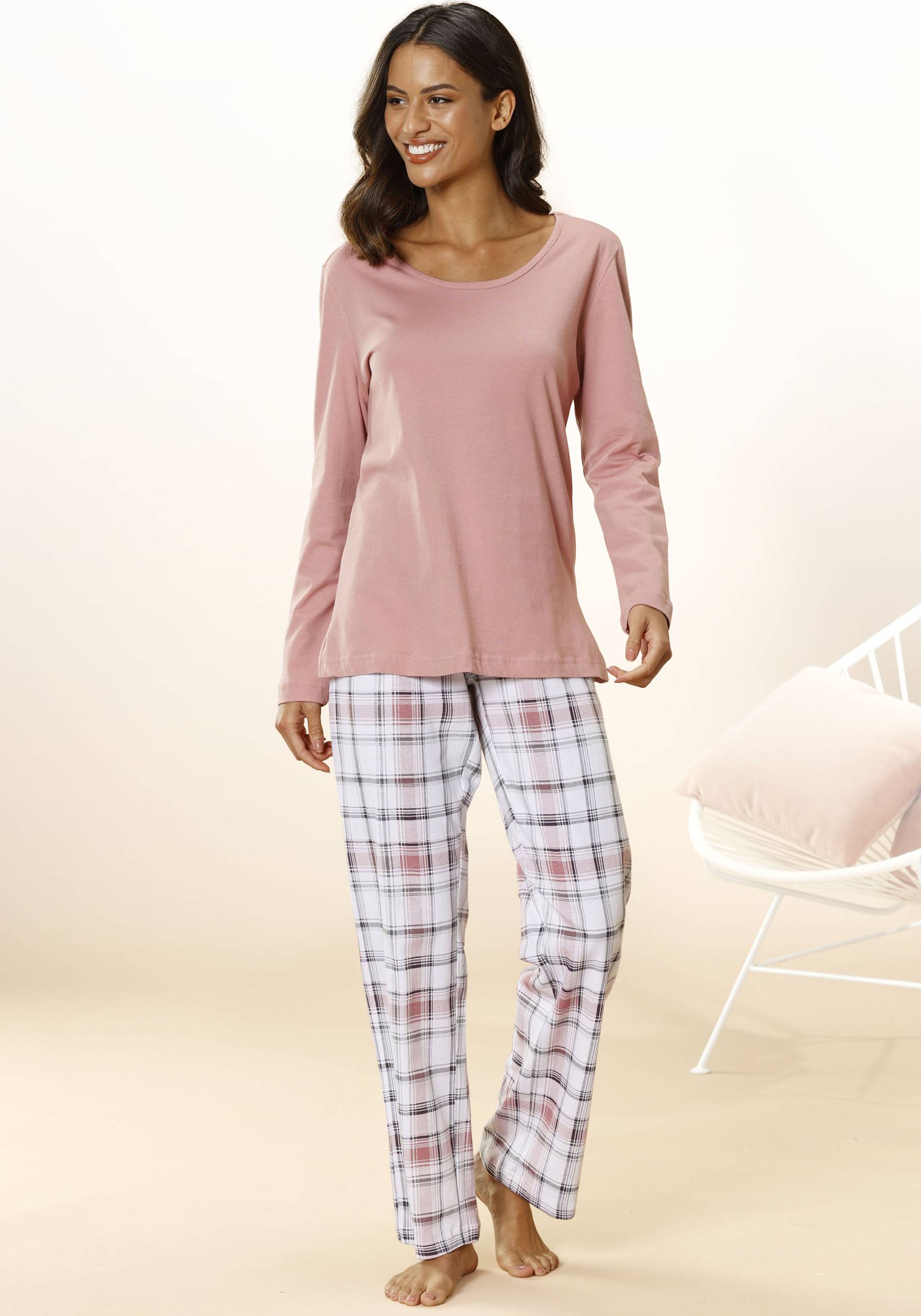 Arizona Pyjama, (2 tlg.), mit Karo Muster von Arizona