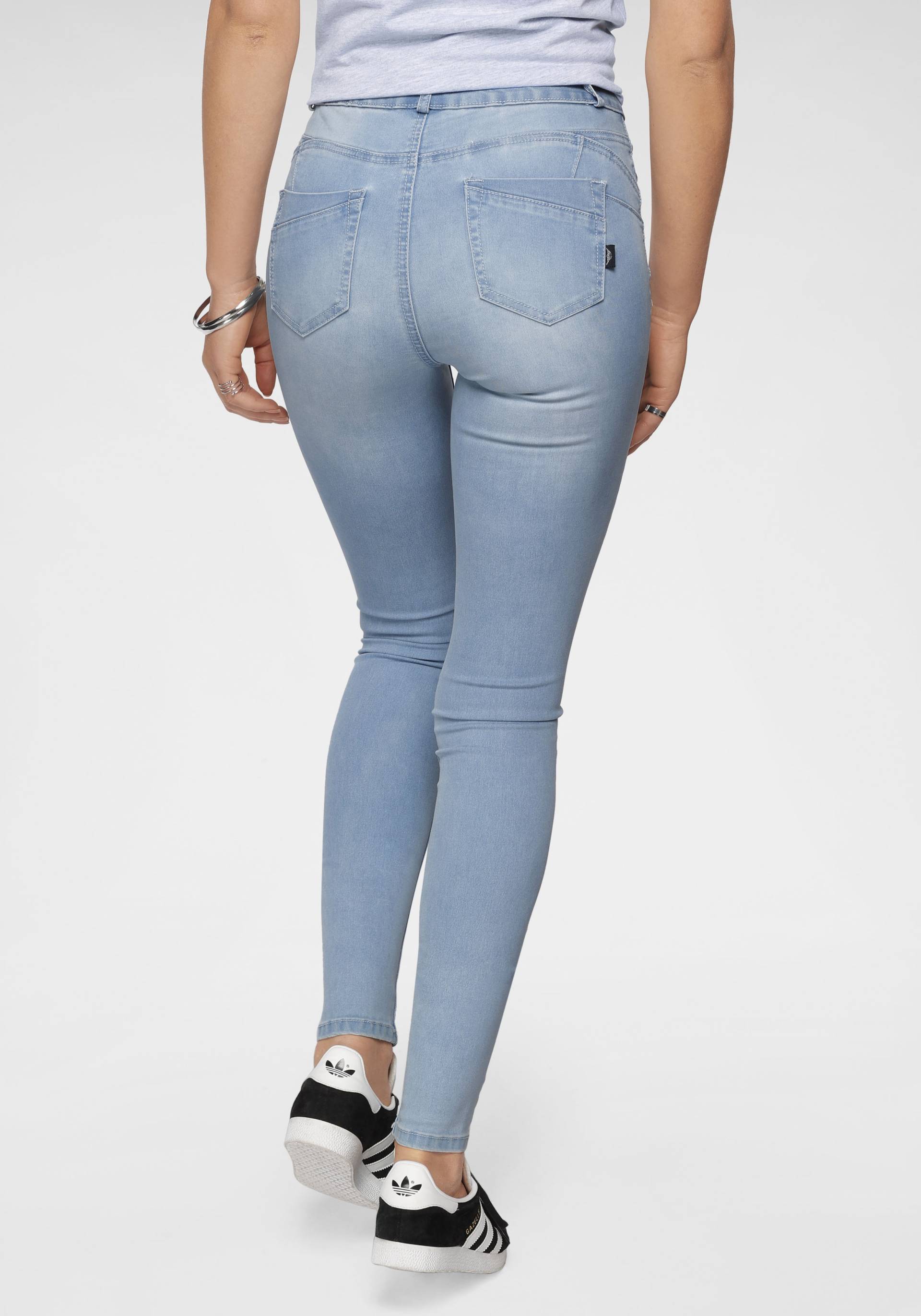 Arizona Skinny-fit-Jeans »Ultra Stretch«, High Waist mit Shapingnähten von Arizona