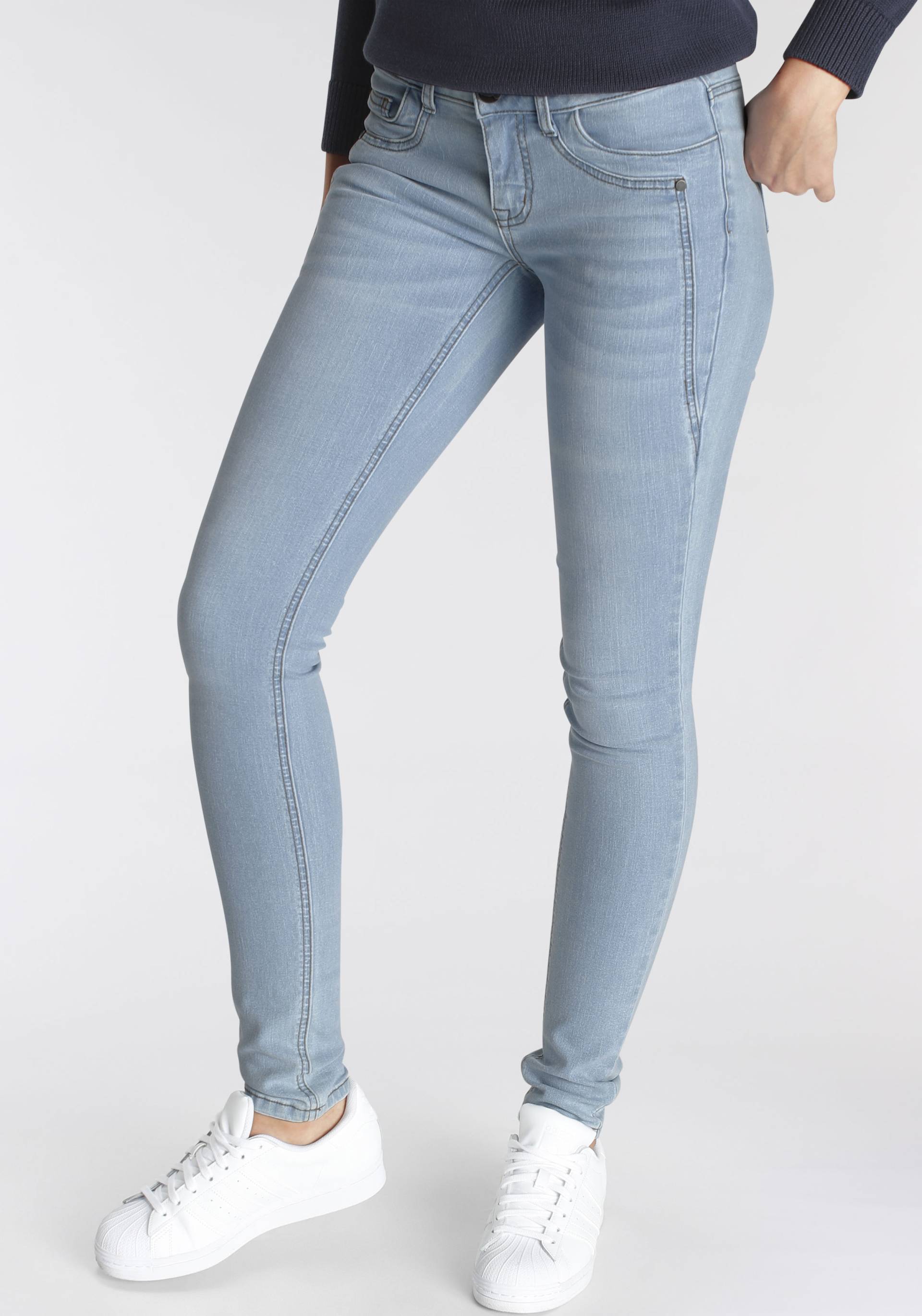 Arizona Skinny-fit-Jeans »mit Keileinsätzen« von Arizona