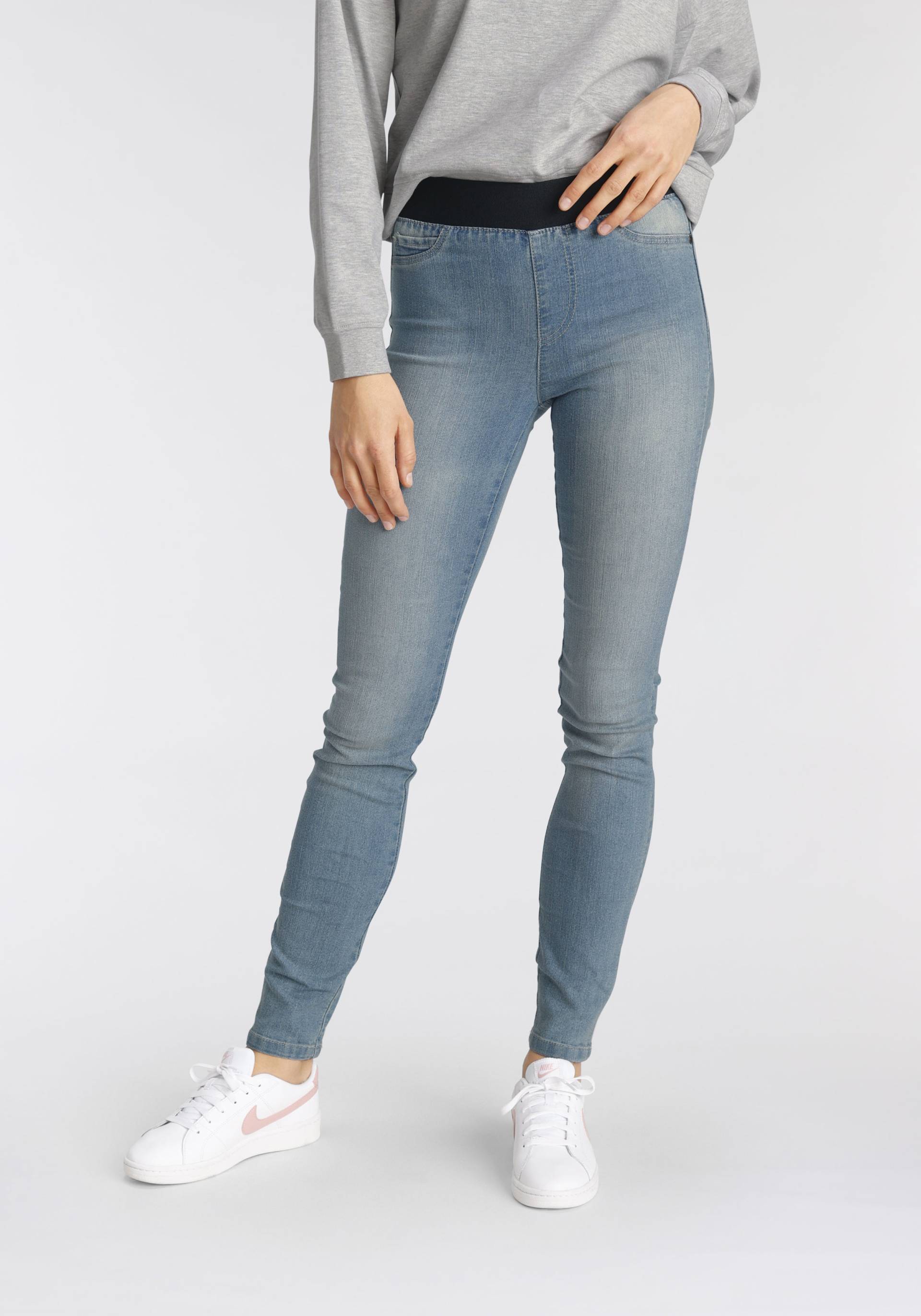 Arizona Skinny-fit-Jeans, Mid Waist Comfort-Stretch von Arizona