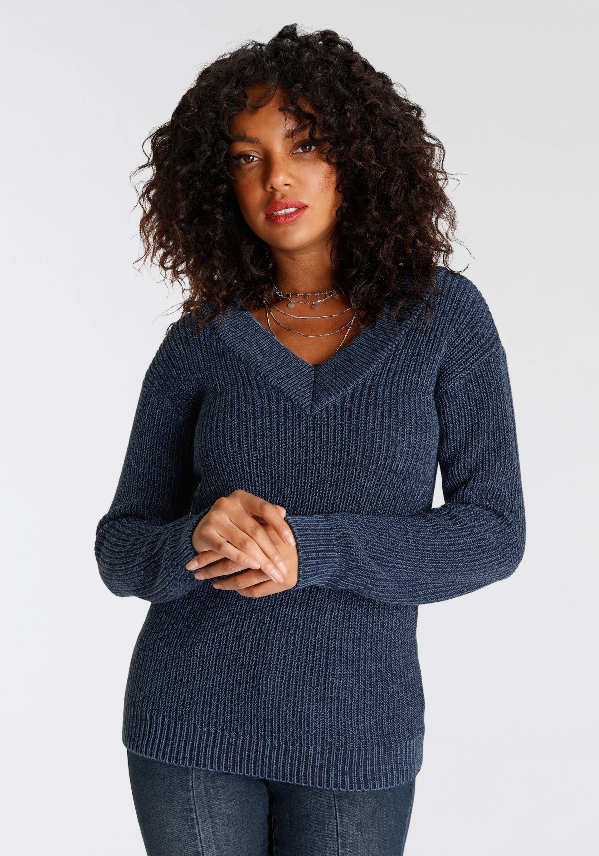 Arizona Strickpullover »in Washed-Optik« von Arizona