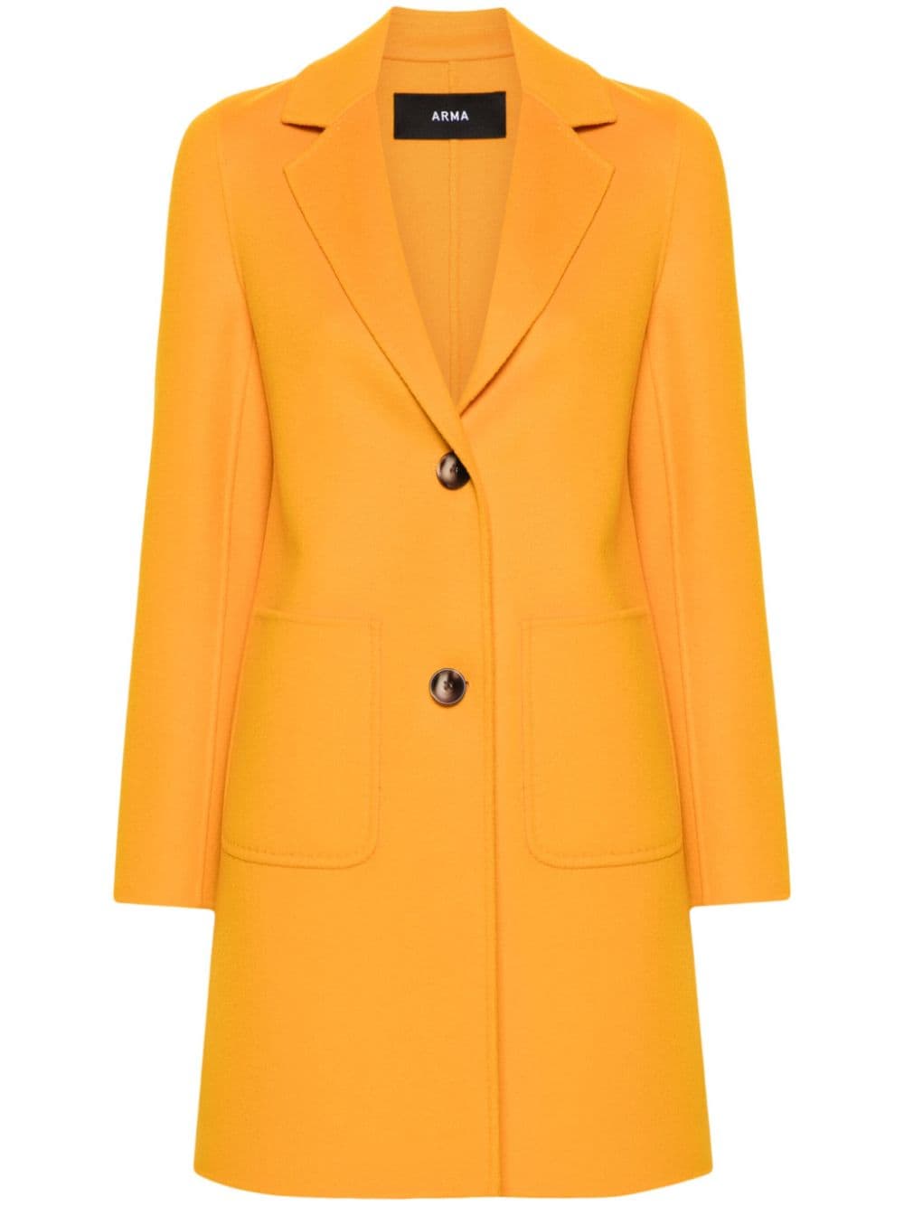 Arma Luceram single-breasted wool coat - Orange von Arma