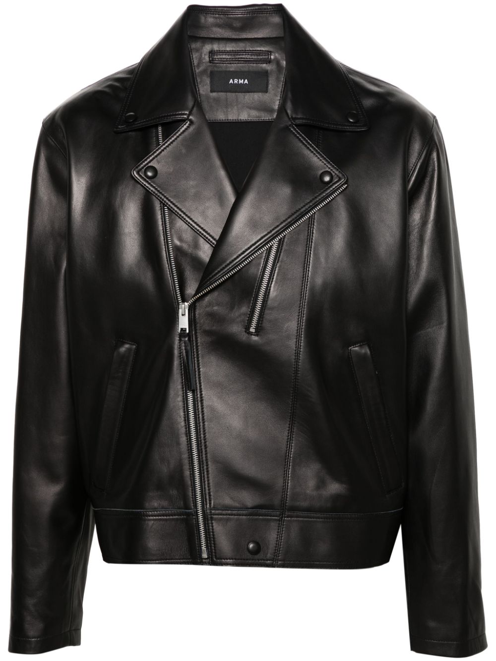 Arma Marius leather jacket - Black von Arma